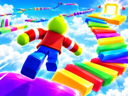 Mega Noob Gökyüzü Obby: 50 Aşama