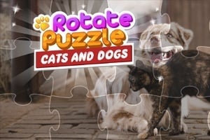 Dönme Bulmacası - Kediler ve Köpekler